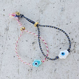 Armband Hamsa Hand weiß