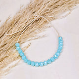 Armband Facette hellblau