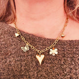 Charm necklace Natural love