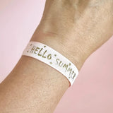 Ibiza-Gummiband Hello Summer rosa