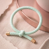 Golden Knot Bracelet Light Green