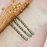 Perlenarmband Mélin grün