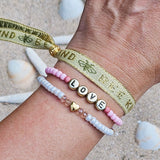 Stoffarmband Biene Gut