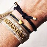 Bandarmband Herzchen schwarz