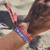 Bandarmband Waves Rosa/Orange