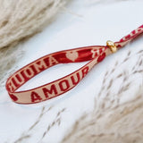 Stoffarmband Amour