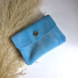 Mini wallet suede green