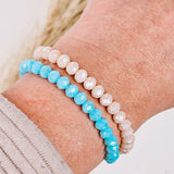 Armband Facette Beige Perle