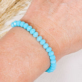 Armband Facette hellblau