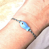 Armband Fisch Ozeanblau