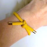 Armband haarelastiek oker