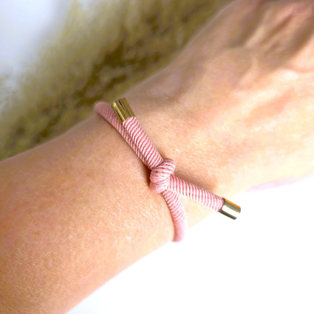 Armband haarelastiek oudroze