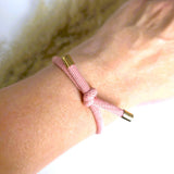 Armband Haargummi Altrosa