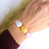 Bold chunky kralenarmband Ruby Valentine