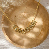 Duo Bubble ketting met 2 namen