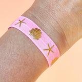Ibiza elastiekje beach roze