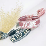Geflochtenes Armband La vie est belle
