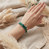 Golden Knot Bracelet Green