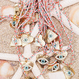 Ibiza evil eye necklace
