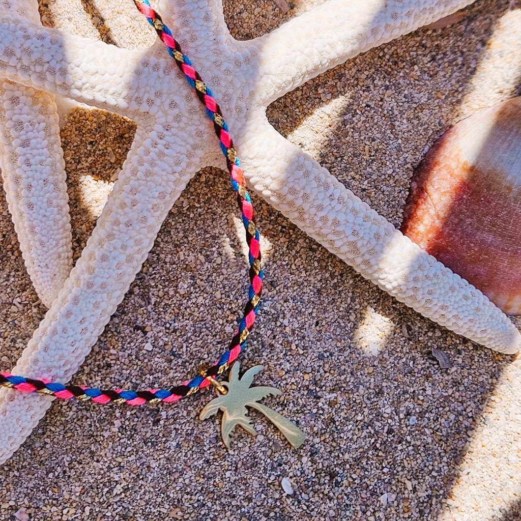 Ibiza palm tree necklace