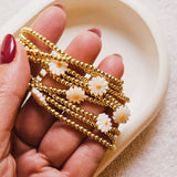 Kralenarmband daisy