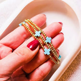 Beaded bracelet hope green