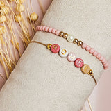 Perlenarmband Noa rosa