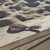 Stoffarmband Love lila