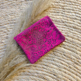 Mini wallet boho pink