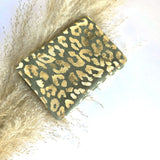 Mini-Portemonnaie Leopard Salbei