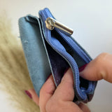 Metallic lilac mini wallet