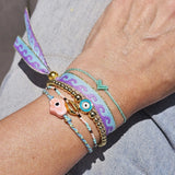 Miyuki armband schelp