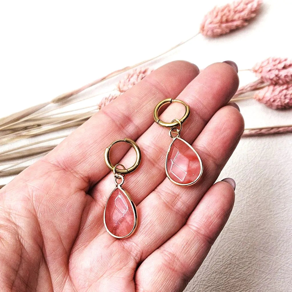 Earrings anemone