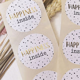 Stickers Happiness inside 40mm (per 10)