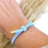 Armband haarelastiek lichtblauw