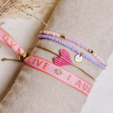 Armbändchen Herzchen Rosa