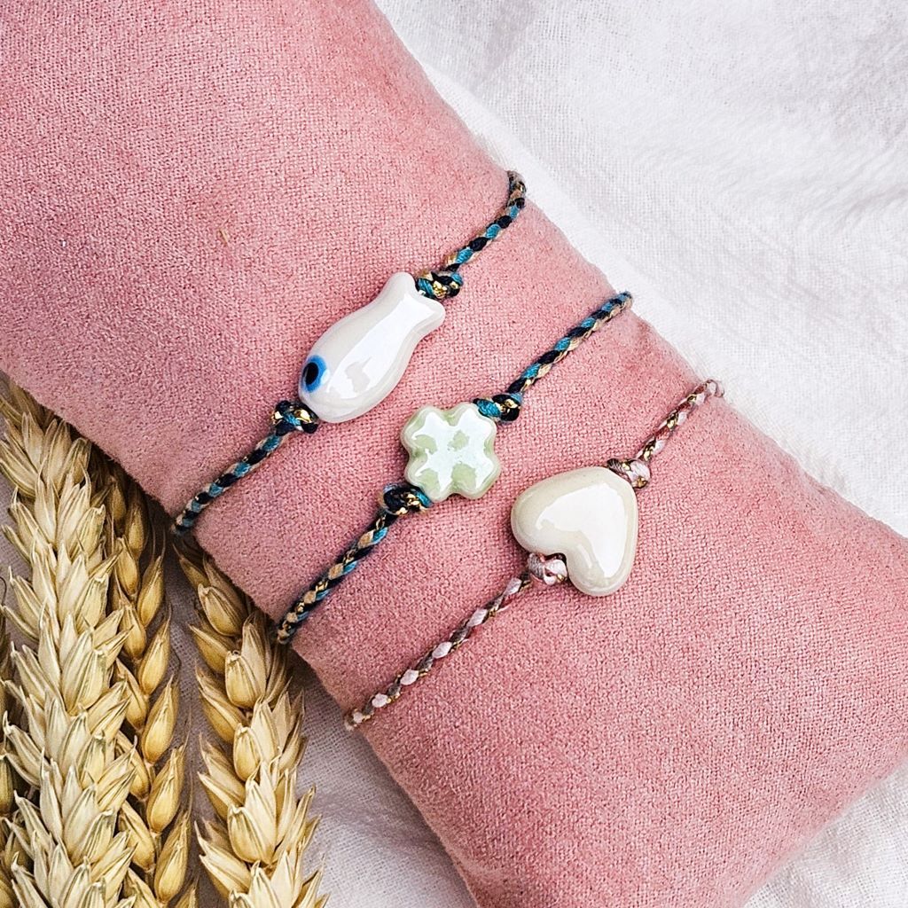 Armband Fisch weiß