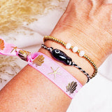 Ibiza elastiekje beach roze