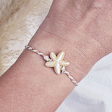 Armband Seestern beige