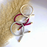 Armband haarelastiek bordeaux rood