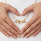 Bubble ketting met naam - Luxury Gold