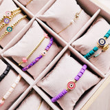 Evil eye armband groen