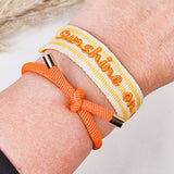 Gewebtes Armband Sunshine on my mind