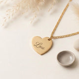 Graveer ketting hartje met naam