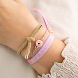 Bracelet hair elastic beige
