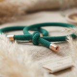 Golden Knot Bracelet Green