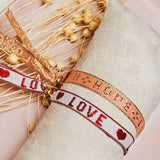 Stoffarmband Hope Love Faith