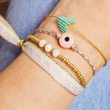 Lint armbandje waves pastel