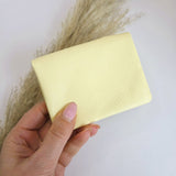 Mini portemonnee blush geel