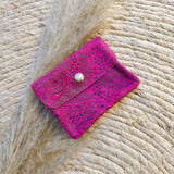 Mini wallet boho pink